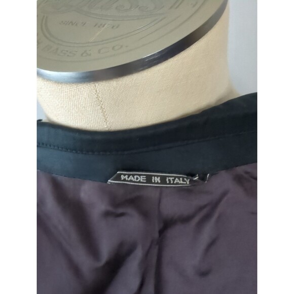 VTG Enrico Canali 44L Blazer Sport Coat Double Breasted Blue Black Designer EUC - Picture 8 of 9